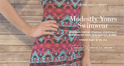 Desktop Screenshot of modestlyyoursswimwear.com